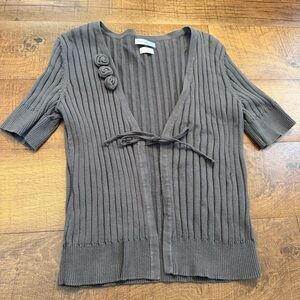 Van Heusen Charcoal Ribbed Cardigan